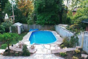 pool area backyard